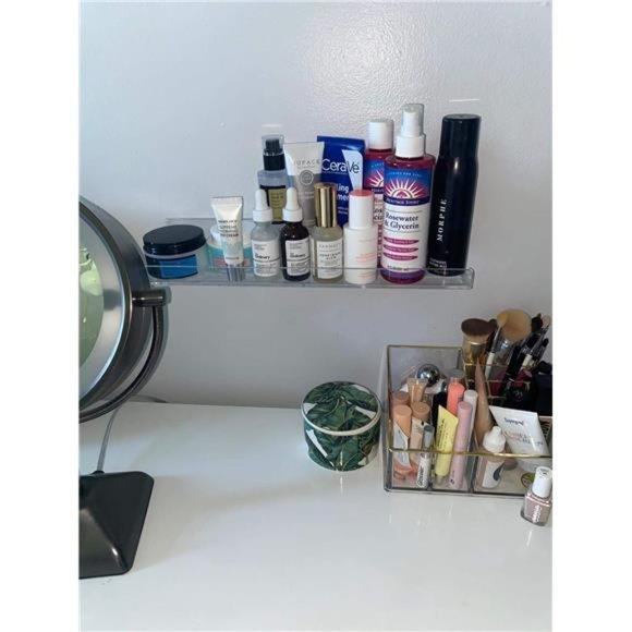 15"Invisible AcrylicFloating Wall Ledge Shelf,Wall Mounted Nursery KidsBookshelf - Picture 5 of 7